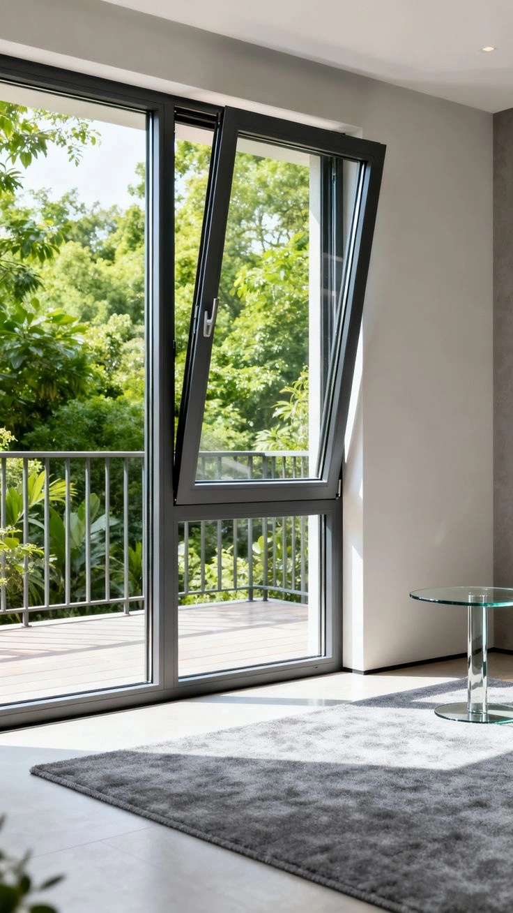 European style double glazed uPVC tilt and turn windows supplied in Rawalpindi